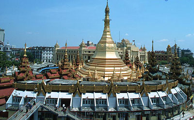 Pagode Sule à Yangon