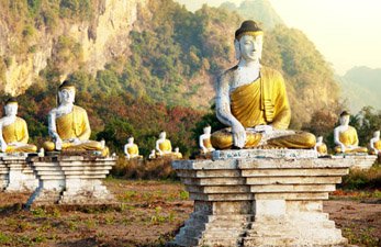 Bouddhas de pierre, Thailande